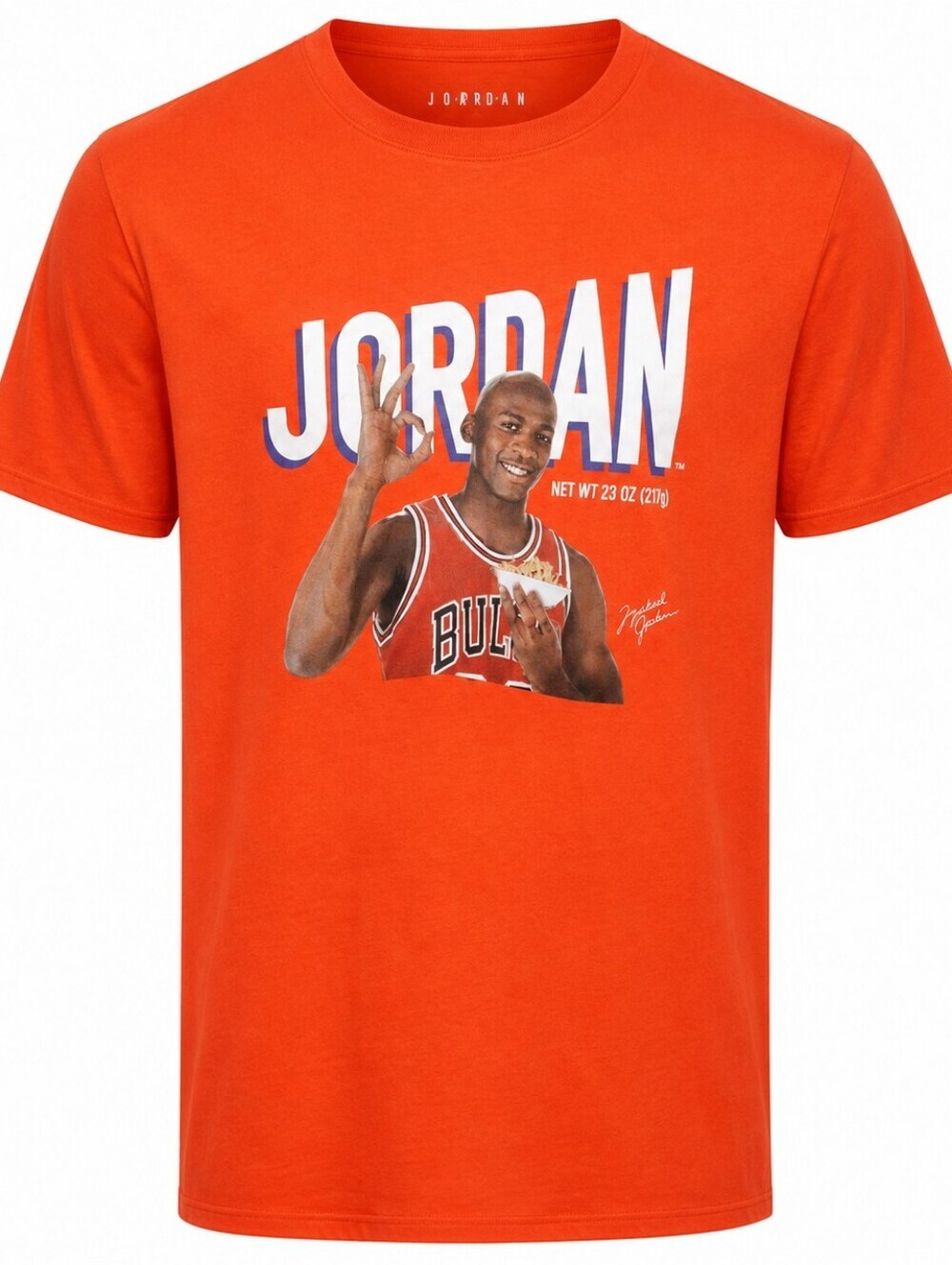 Jordan Wheaties Graphic T-Shirt Men's Orange Short Sleeve Tee